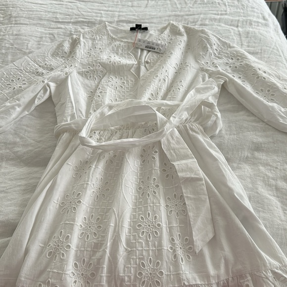 NWT J. Crew 3/4 sleeves eyelet dress - Size XS - Picture 4 of 6